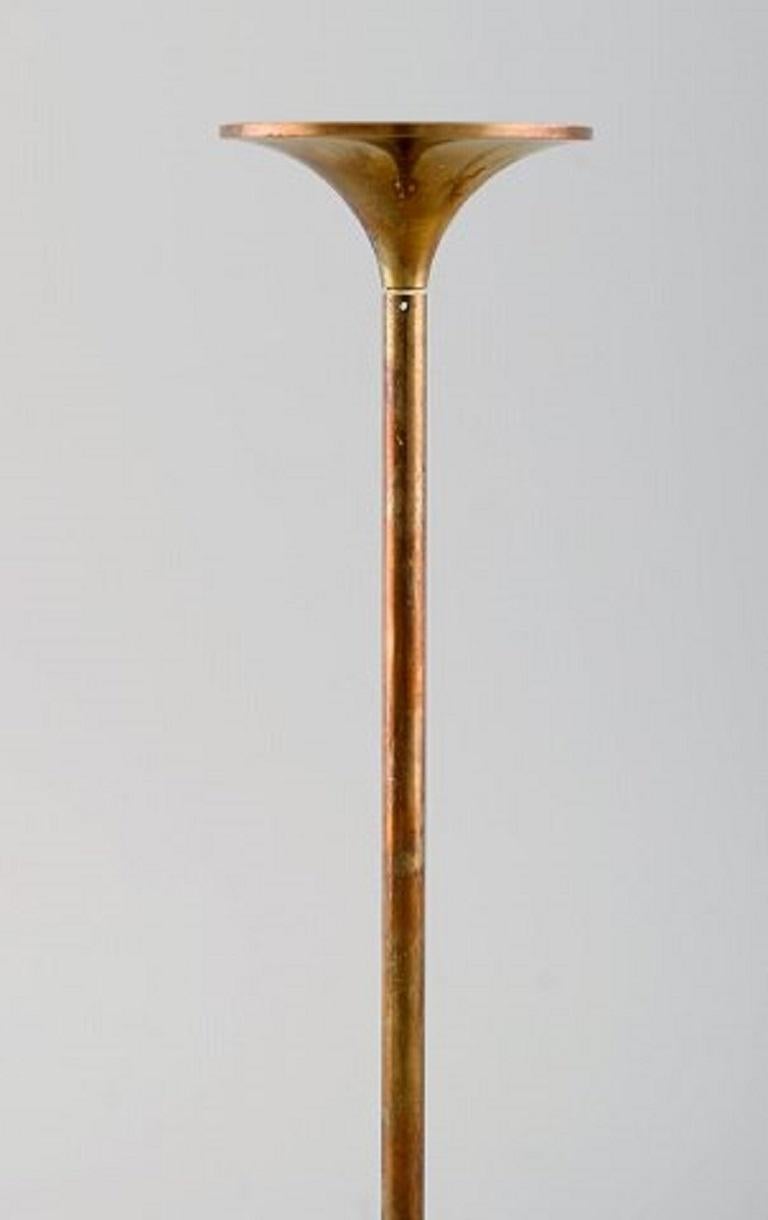 Scandinavian Modern Max Brüel for Torben Ørskov, a Pair of Hi-Fi Candlesticks in Brass, 1960s
