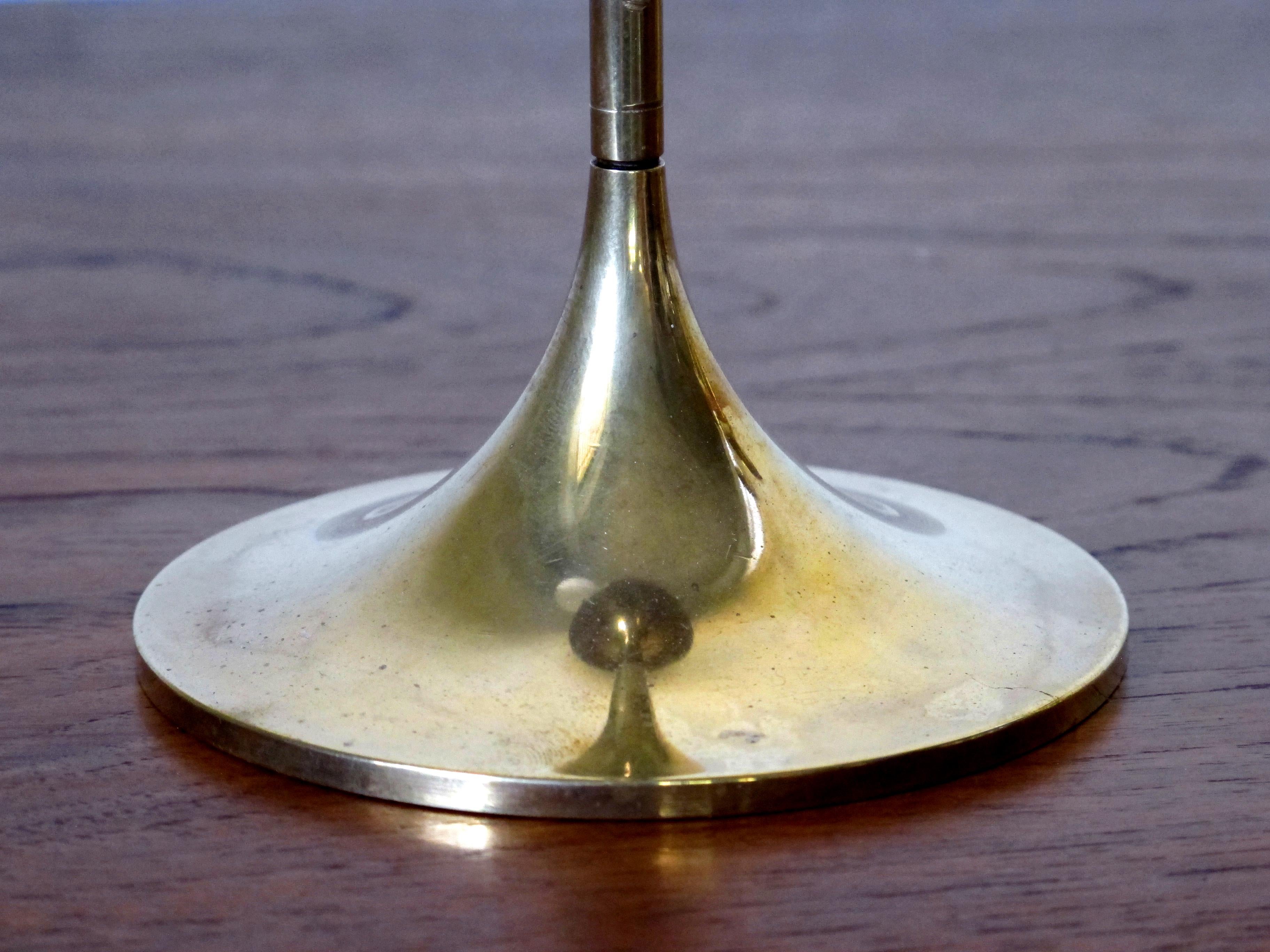 Mid-20th Century Max Brüel for Torben Ørskov Scandinavian Brass Candleholders, 1950s