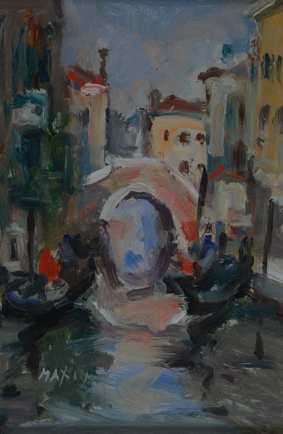 Max Canova Landscape Painting - Backwater Venice (2 of 2)