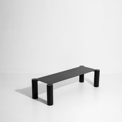 Tavolino "Thin" di Max Enrich in metallo verniciato a polvere nero Design contemporaneo