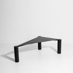 Triangular Black Powder Coated Iron by Max Enrich Model Side or coffee table