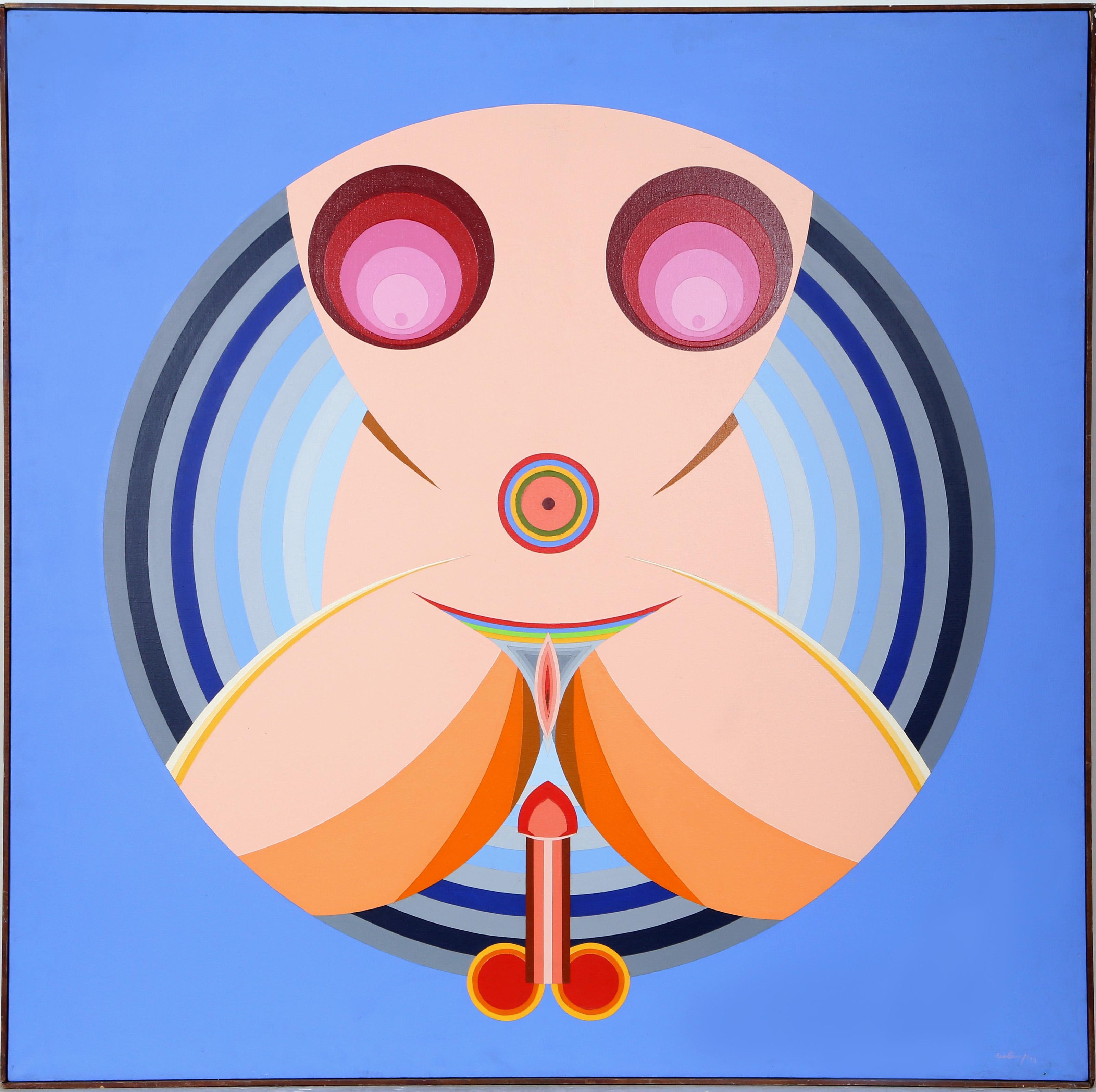Target érotique, peinture acrylique de Max Epstein