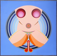 Erotic Target, Pop Art Acrylic Painting by Max Epstein