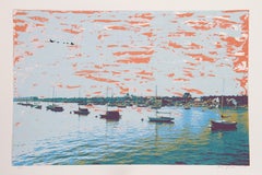 Flotilla Anclada Días Pasados, Serigrafía Psicodélica de Max Epstein