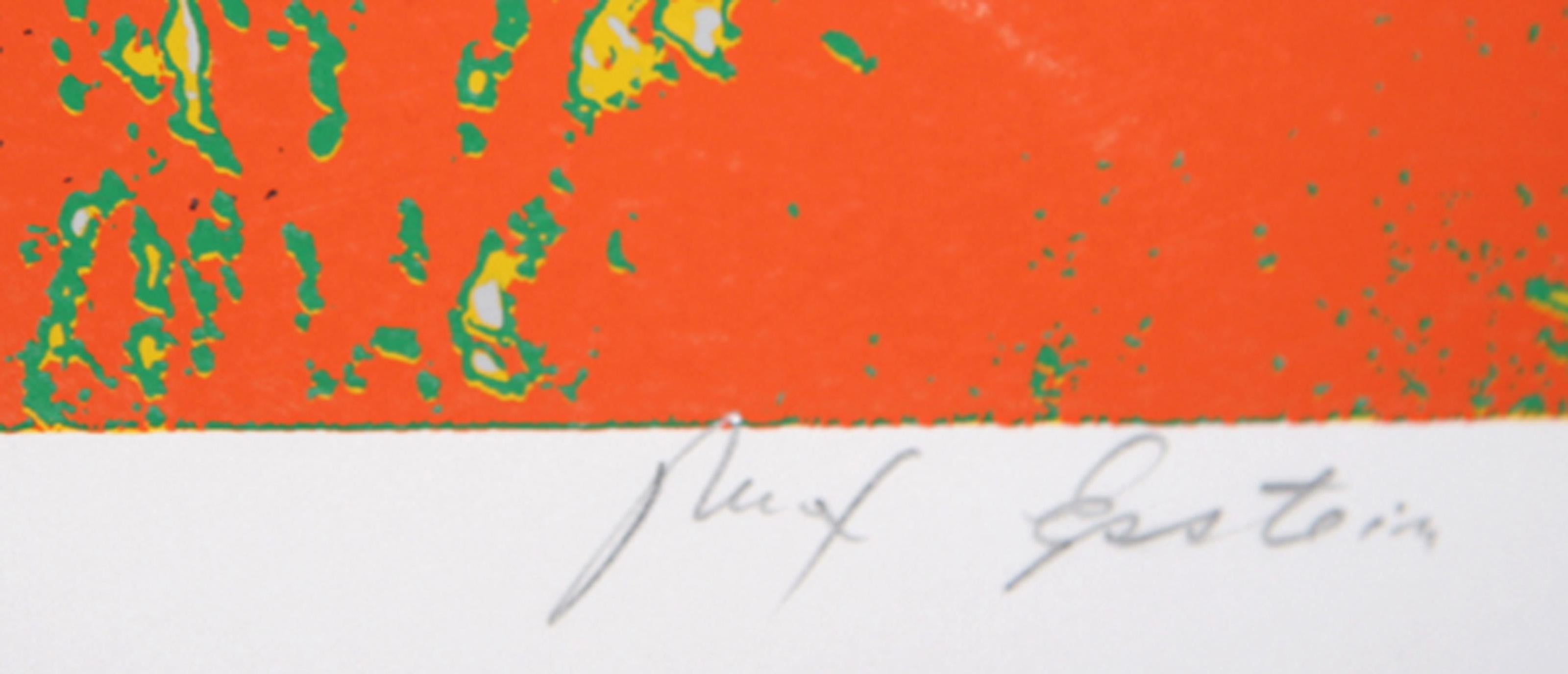 Autumn Leaves, Psychedelic Screenprint by Max Epstein For Sale 2