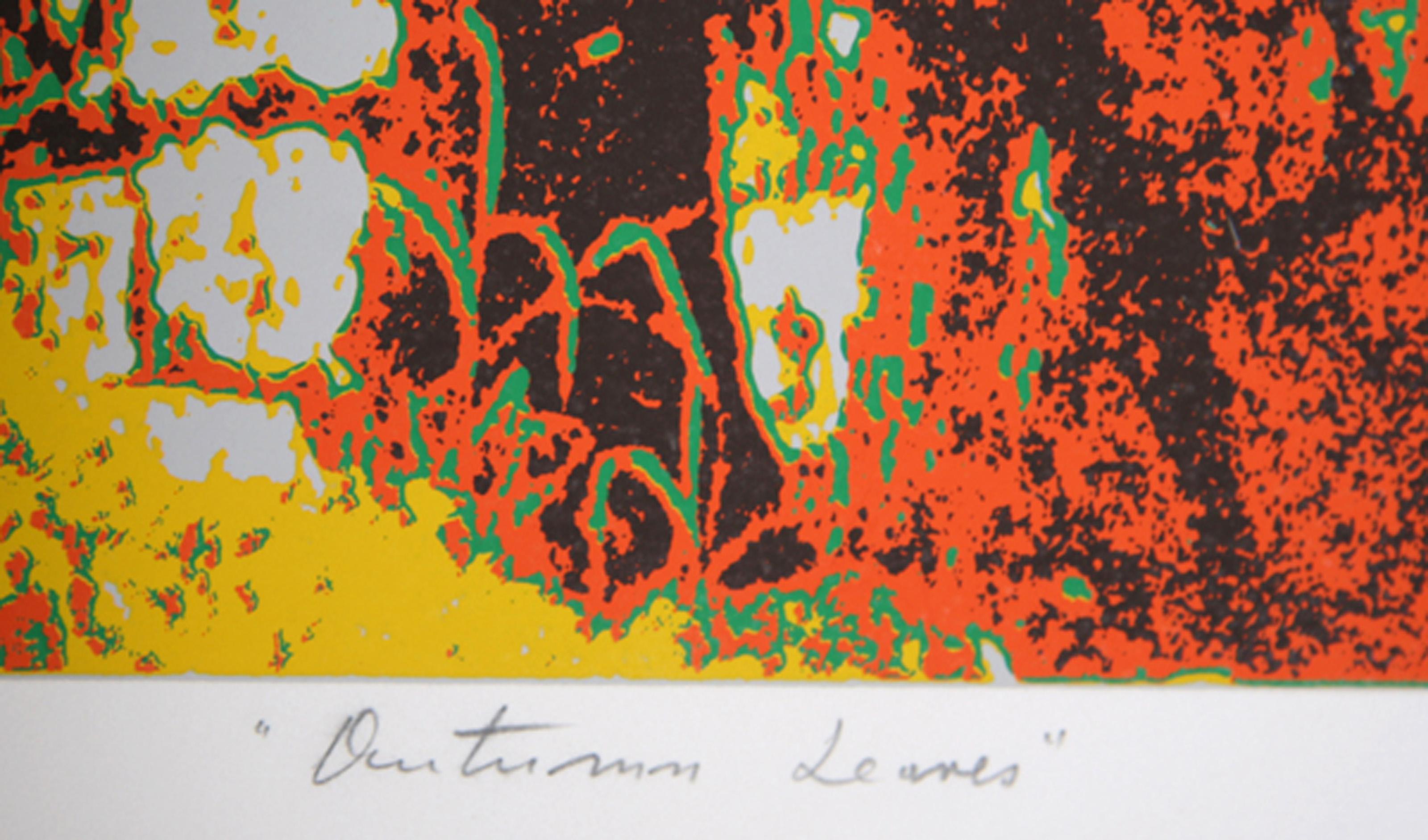 Autumn Leaves, Psychedelic Screenprint by Max Epstein For Sale 3