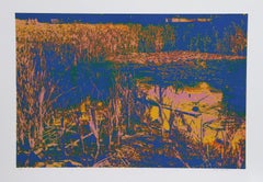 Laguna Azul, serigrafía psicodélica de Max Epstein