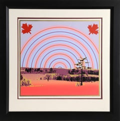 Vintage Canadian Sunset, Framed Screenprint by Max Epstein