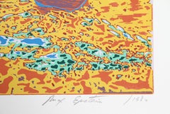 Ducks in a Pond, Psychedelic Screenprint von Max Epstein