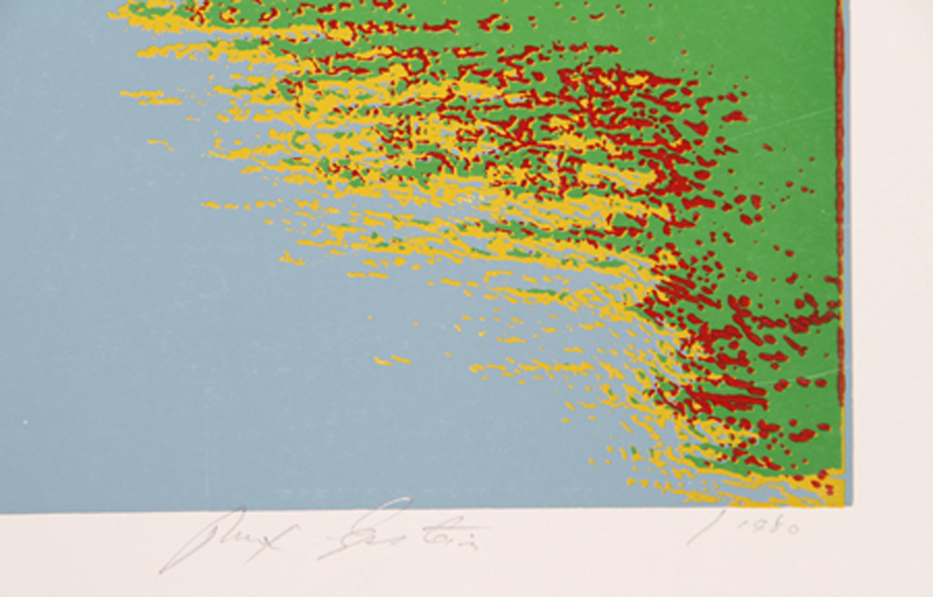 Fishing Hole, Psychedelic Screenprint by Max Epstein For Sale 2