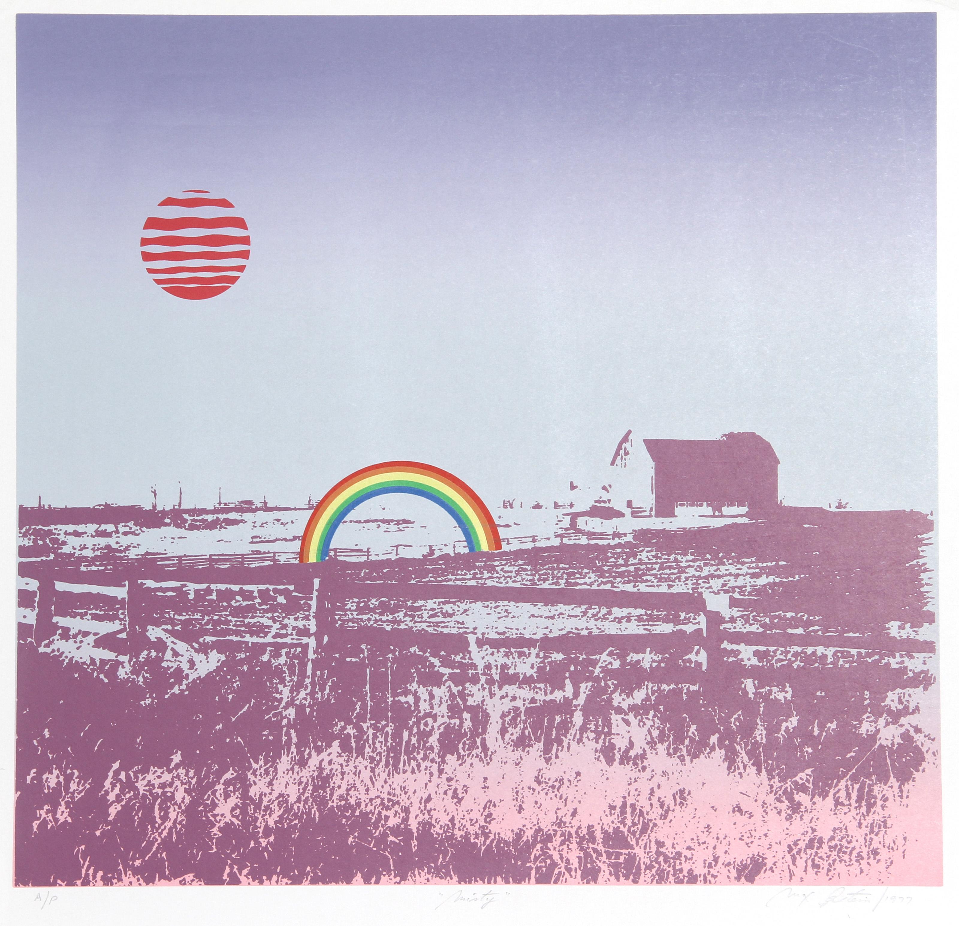 Misty, Psychedelic Screenprint by Max Epstein