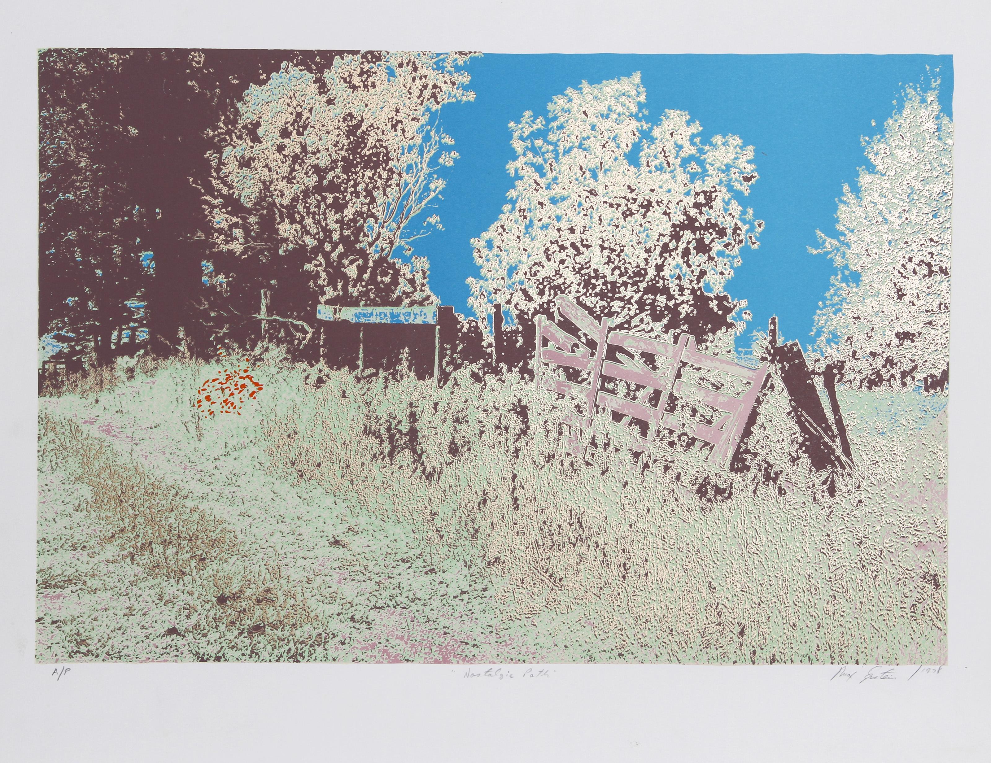 Nostalgic Path, Psychedelic Screenprint by Max Epstein