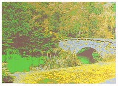 Old Stone Bridge, sérigraphie psychédélique de Max Epstein