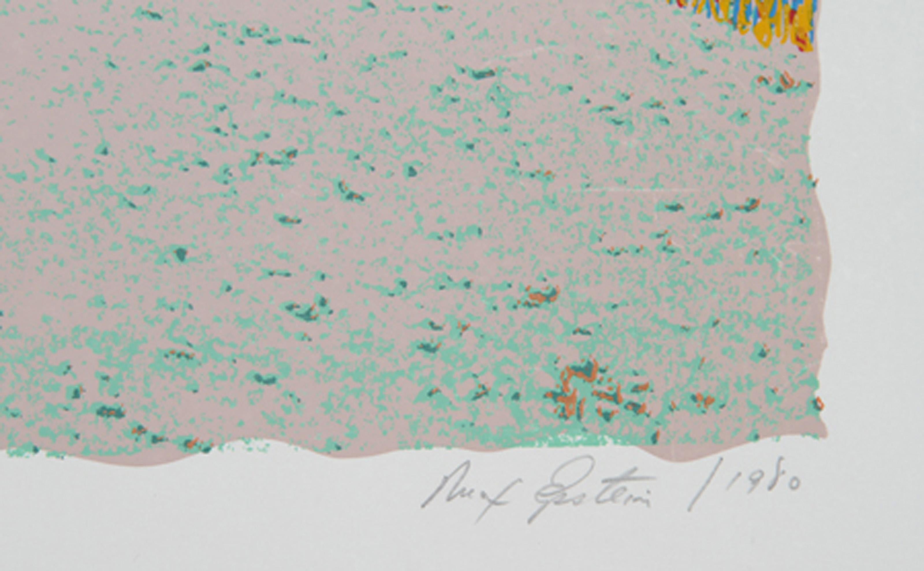 Tranquilidad, serigrafía psicodélica de Max Epstein en venta 2