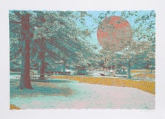 Tranquilidad, serigrafía psicodélica de Max Epstein