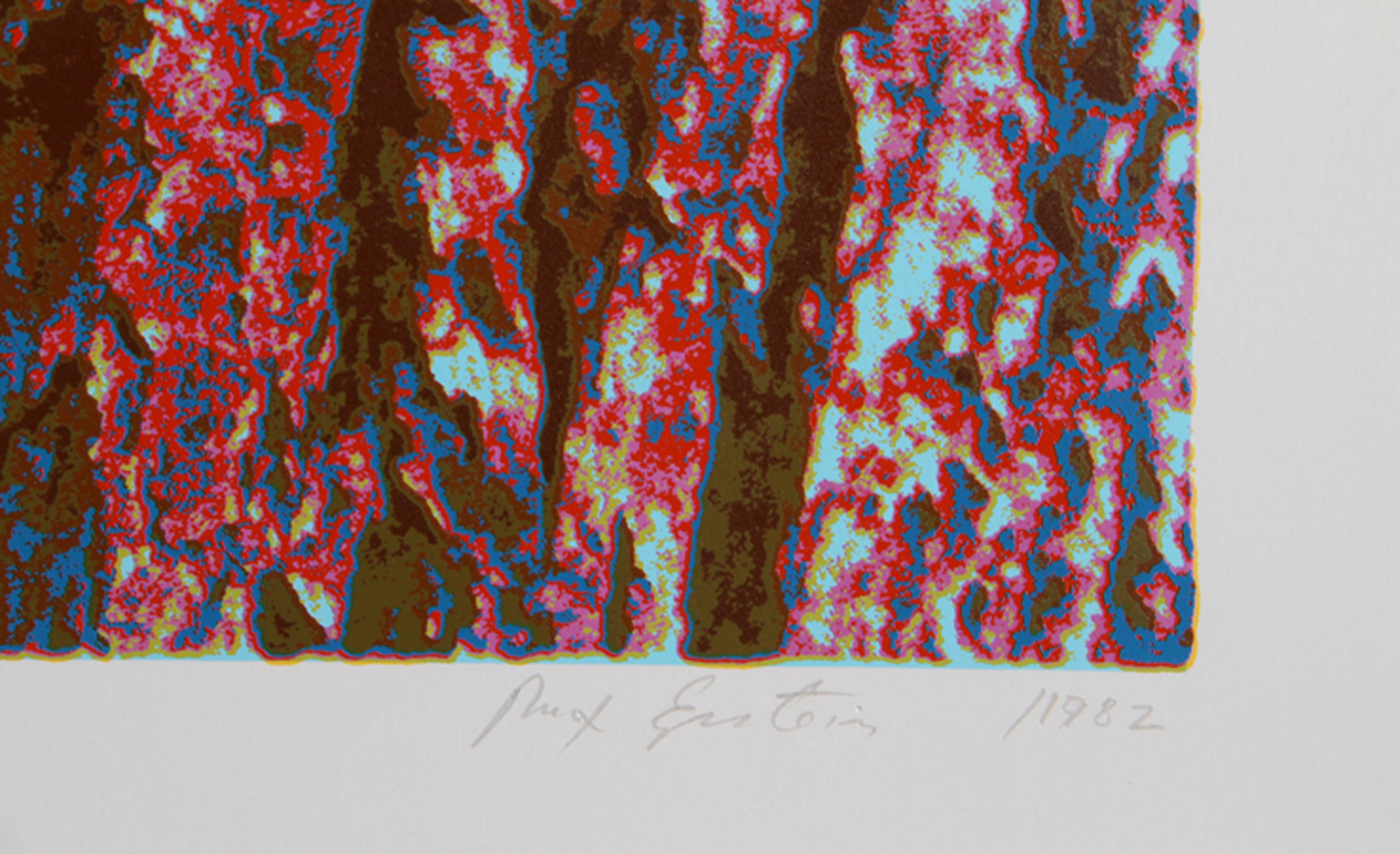 Tree Bark, Psychedelic Screenprint von Max Epstein im Angebot 2
