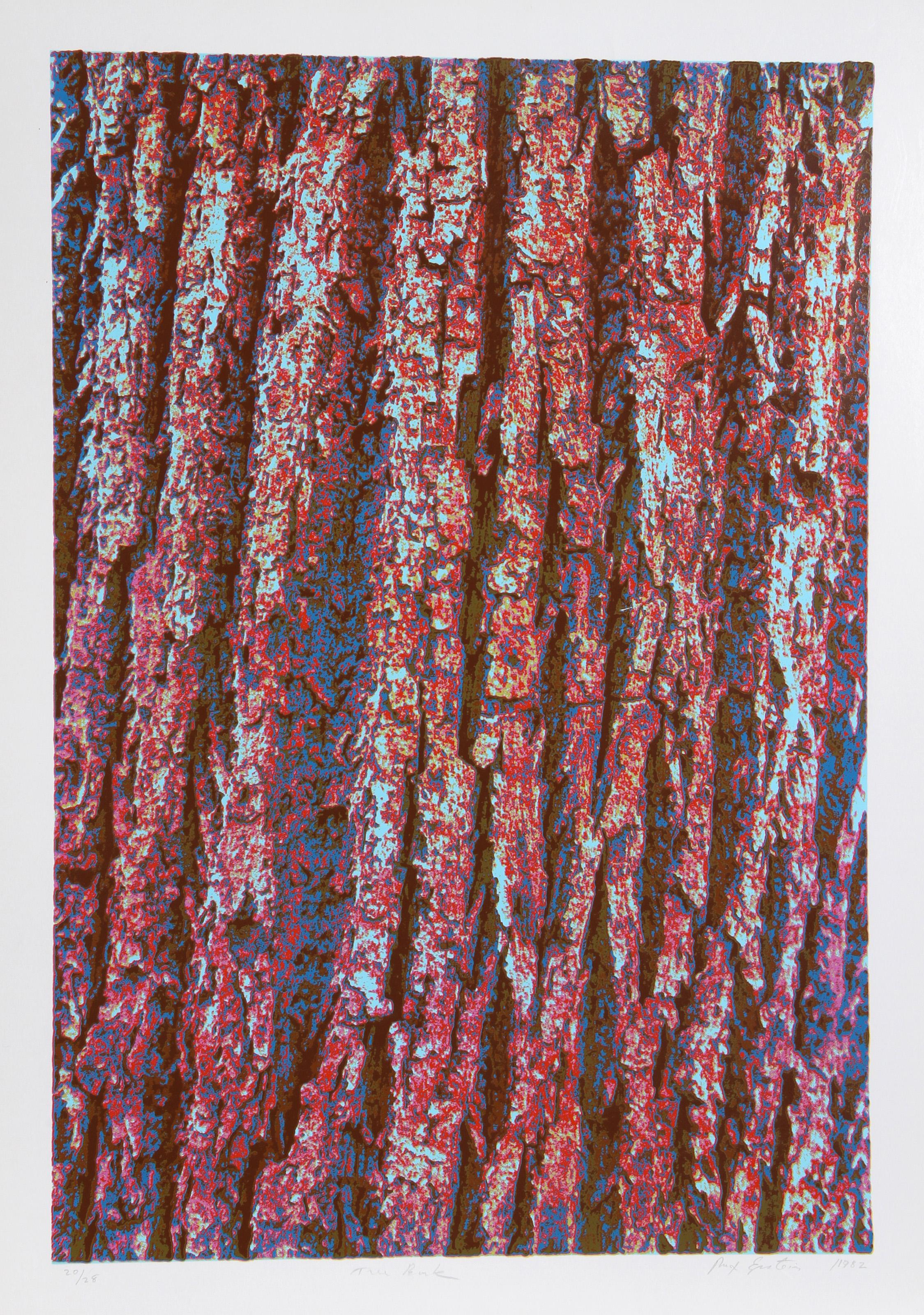Tree Bark, Psychedelic Screenprint by Max Epstein