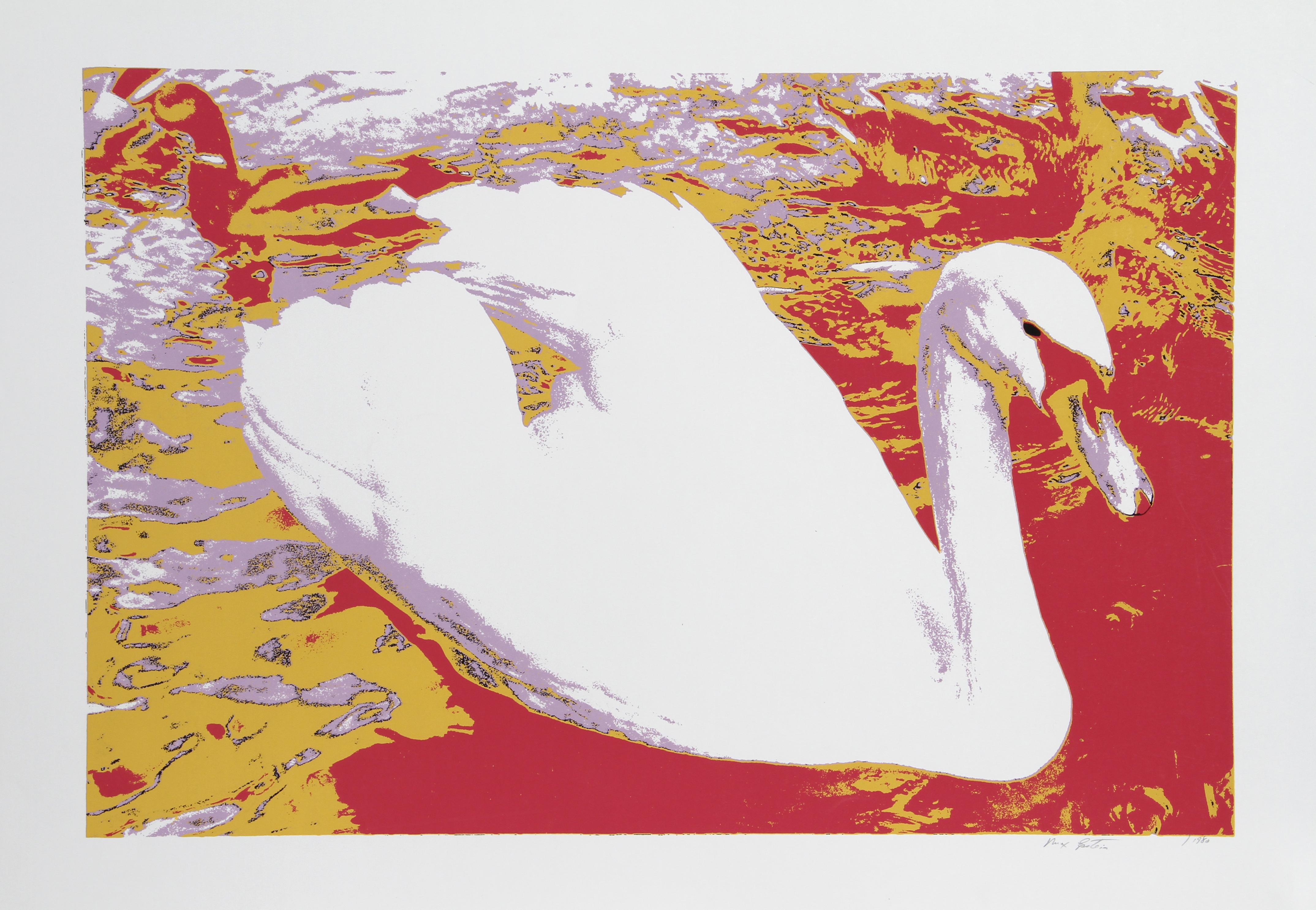 Max Epstein Animal Print - White Swan