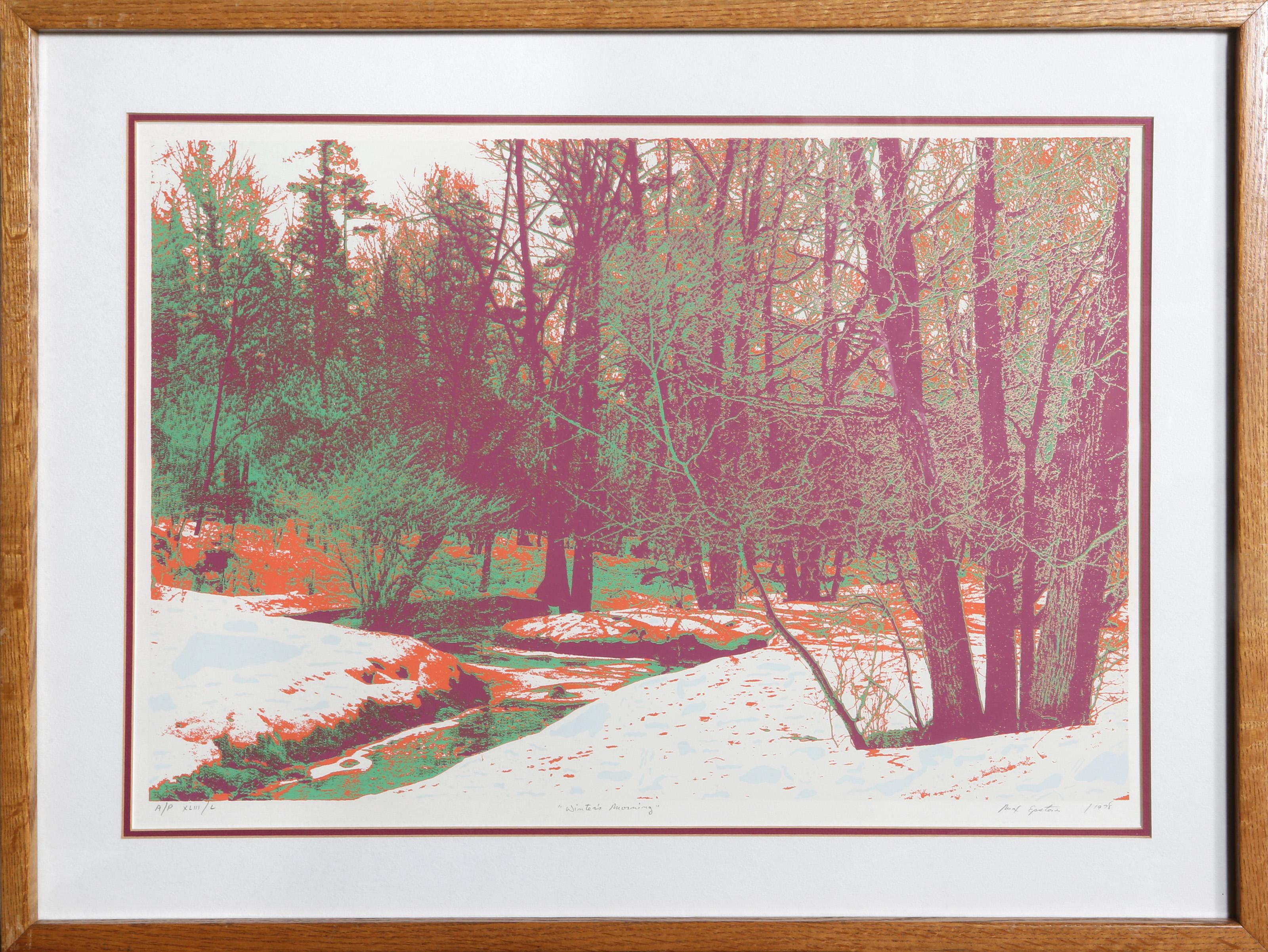 Winter's Morning, Psychedelic Screenprint by Max Epstein