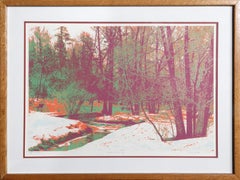 Le matin d'hiver, sérigraphie psychédélique de Max Epstein