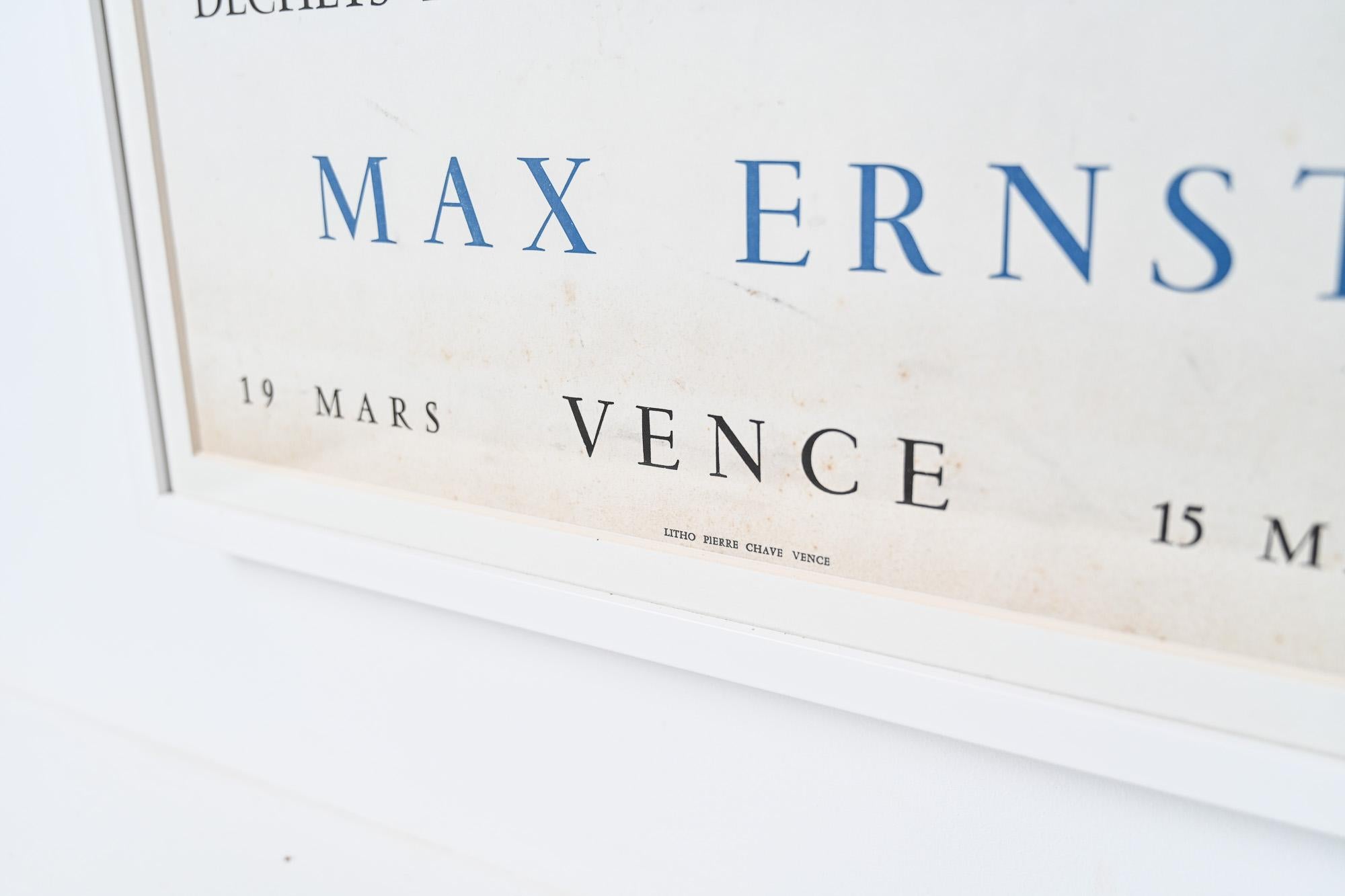 Max Ernst Déchets d'Atelier poster vintage signé en vente 3