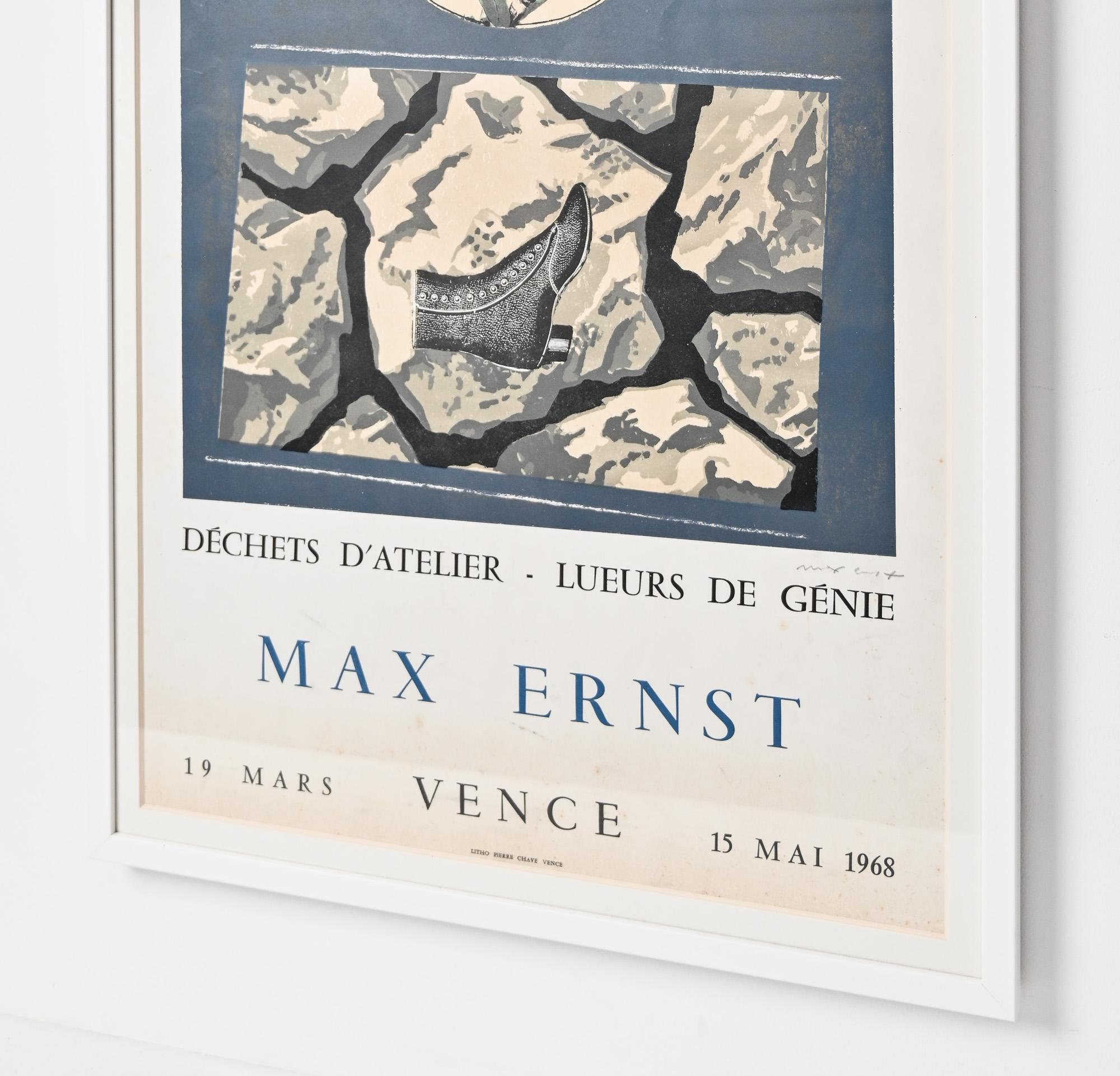 Max Ernst Déchets d'Atelier poster vintage signé en vente 4
