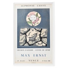 Max Ernst Déchets d'Atelier vintage signiertes Plakat