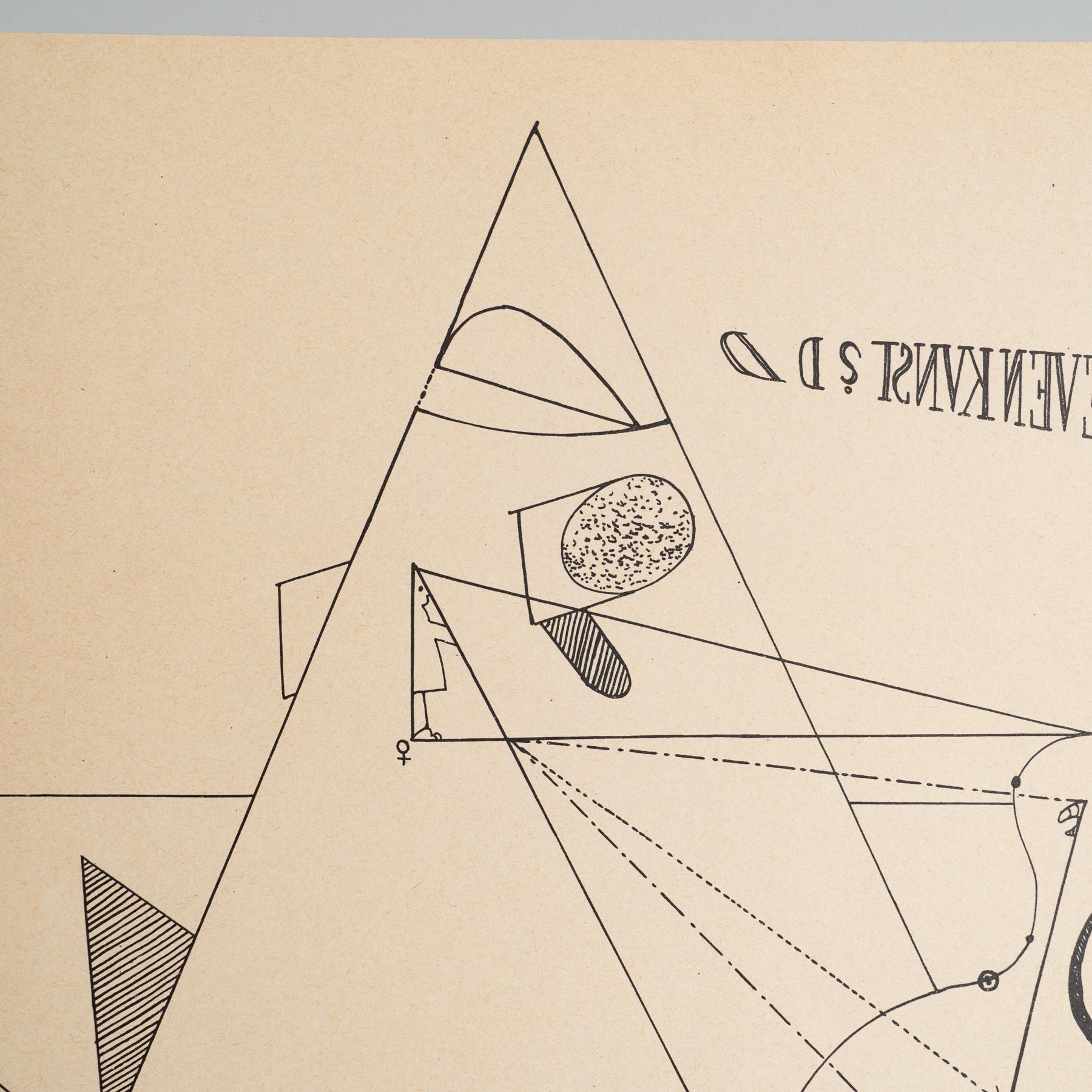 Max Ernst „Fiat Modes - Pereat Ars“ Dada-Kunstwerkdruck, 1970 (Deutsch) im Angebot