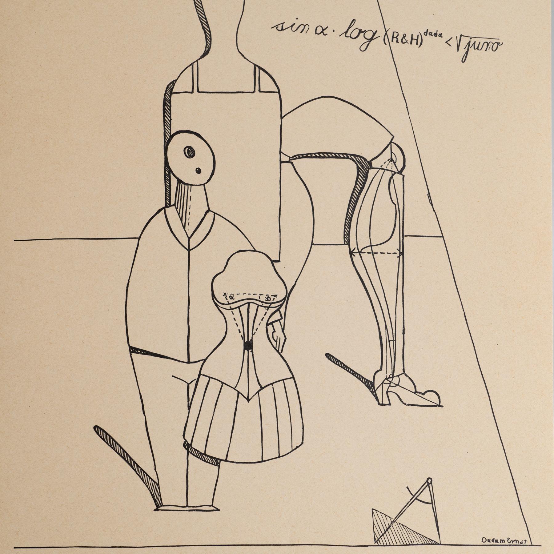 Max Ernst „Fiat Modes - Pereat Ars“ Dada-Kunstwerkdruck, 1970 (Deutsch) im Angebot