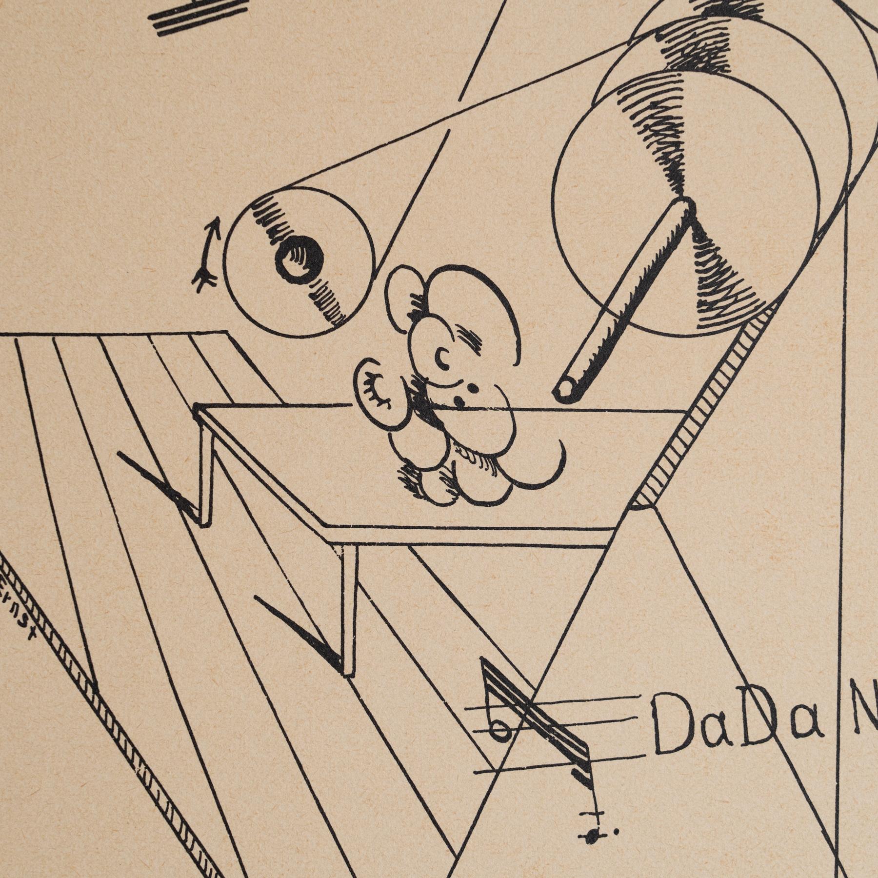 Max Ernst „Fiat Modes - Pereat Ars“ Dada-Kunstwerkdruck, 1970 (Deutsch) im Angebot