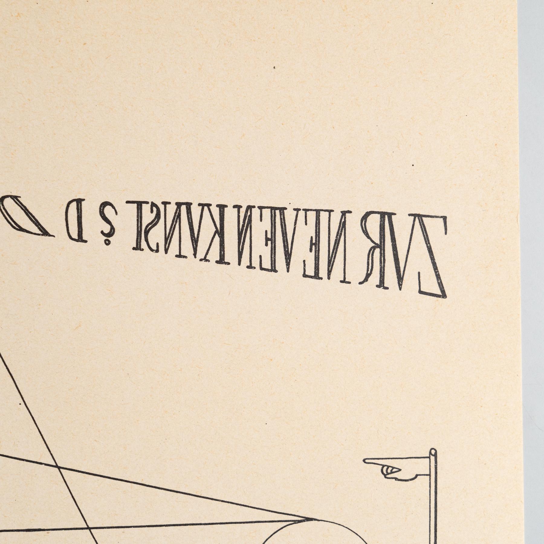Max Ernst „Fiat Modes - Pereat Ars“ Dada-Kunstwerkdruck, 1970 im Zustand „Gut“ im Angebot in Barcelona, Barcelona