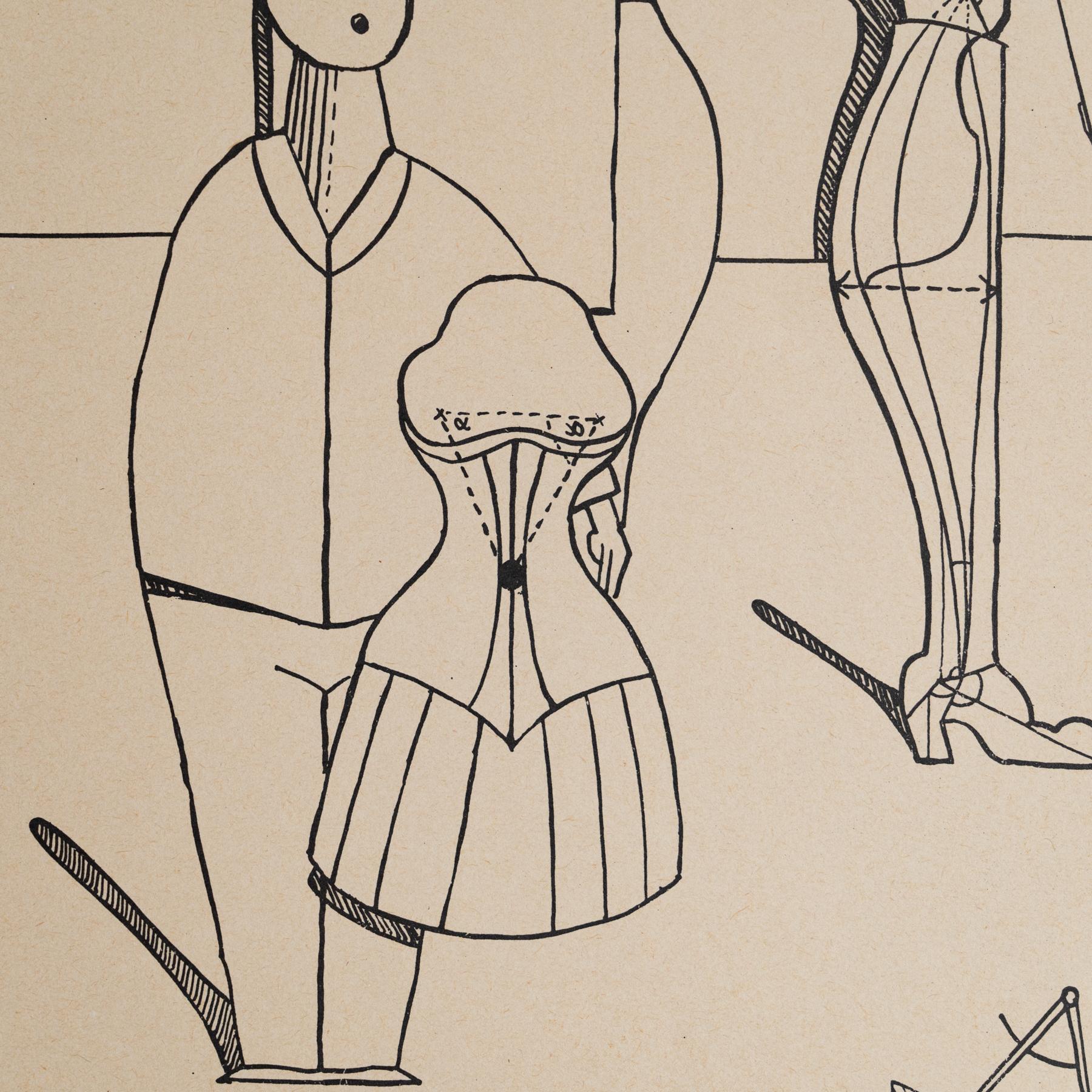 Max Ernst „Fiat Modes - Pereat Ars“ Dada-Kunstwerkdruck, 1970 im Zustand „Gut“ im Angebot in Barcelona, Barcelona