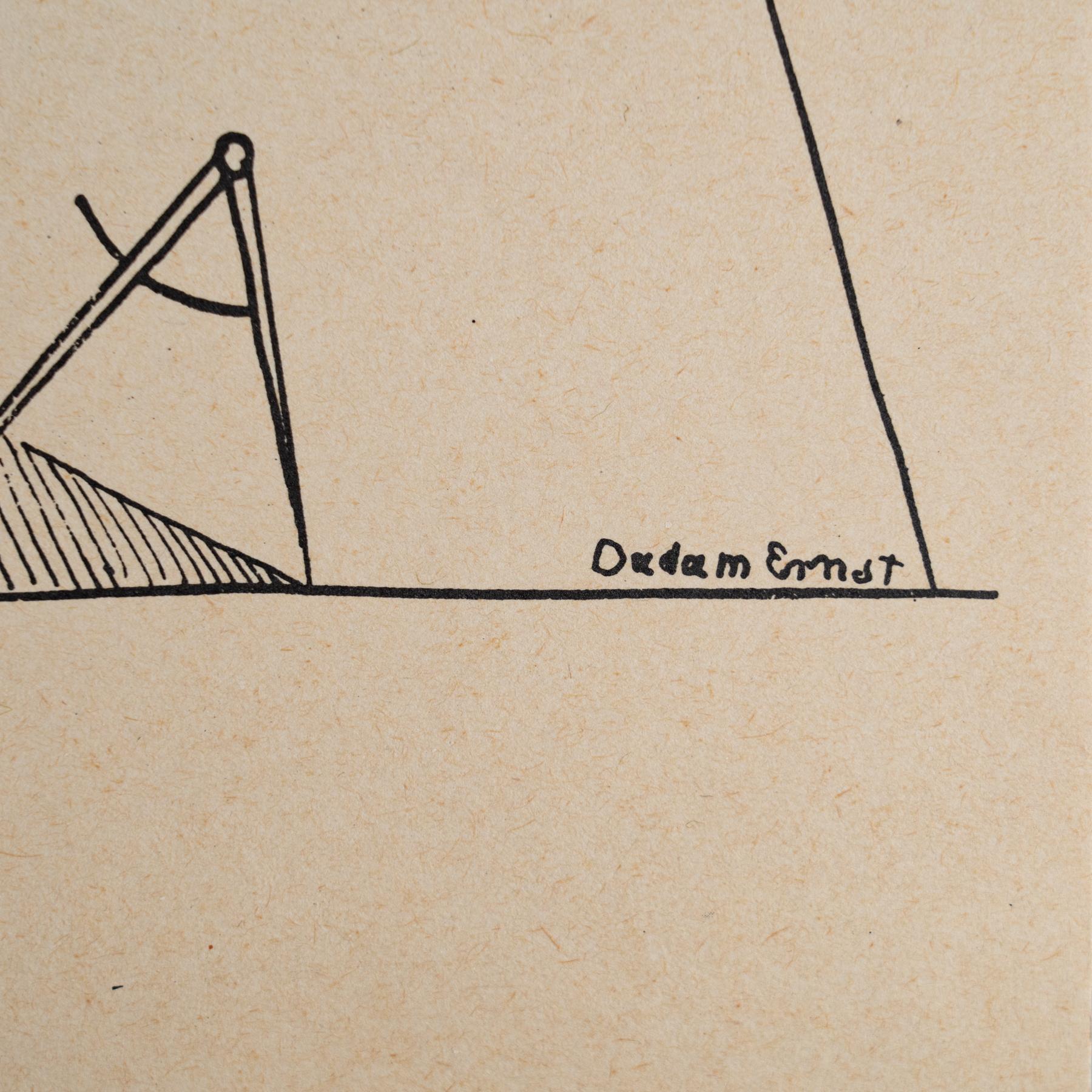 Max Ernst „Fiat Modes - Pereat Ars“ Dada-Kunstwerkdruck, 1970 (Papier) im Angebot