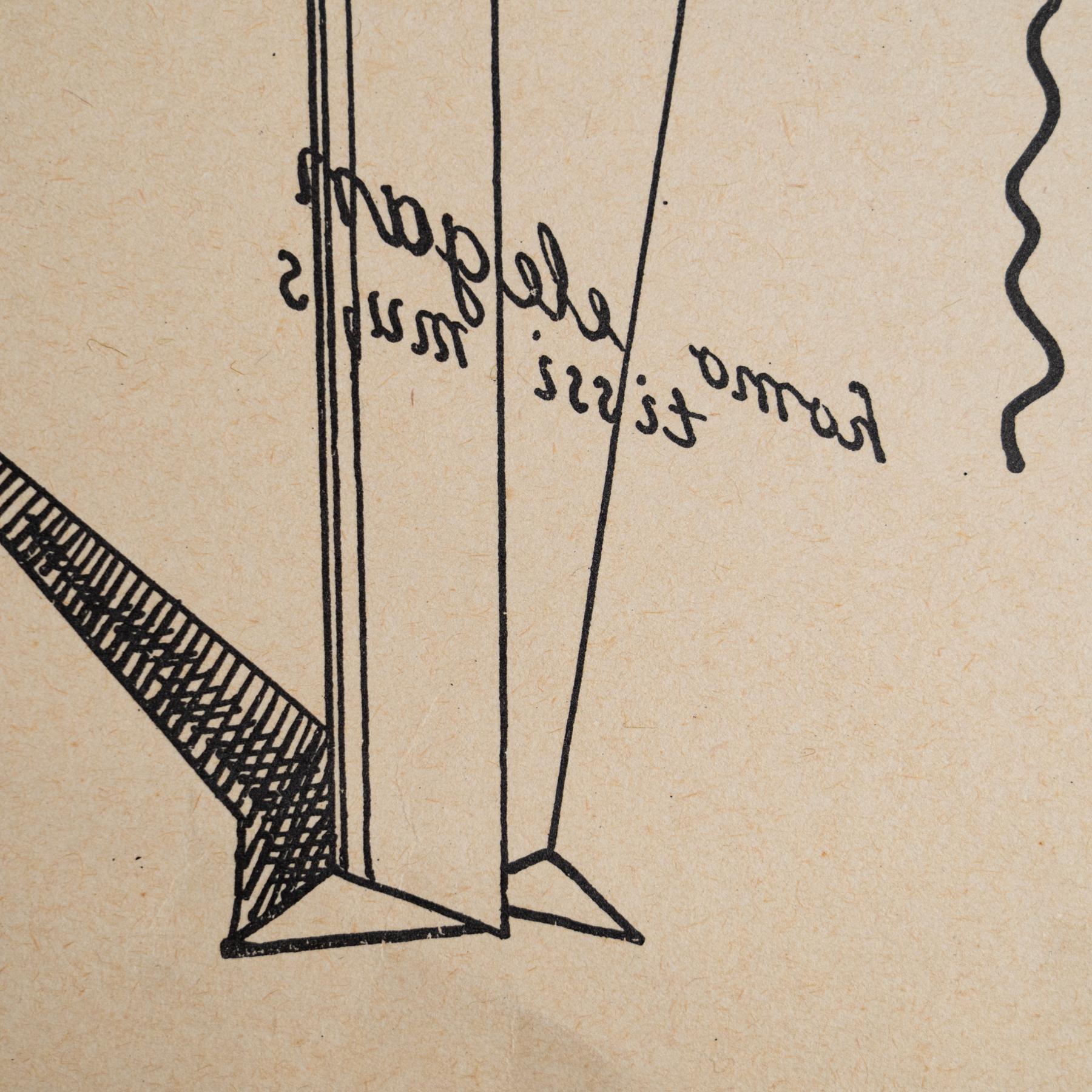 Max Ernst „Fiat Modes - Pereat Ars“ Dada-Kunstwerkdruck, 1970 im Angebot 1