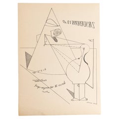 Max Ernst "Fiat Modes - Pereat Ars" Stampa d'arte DADA, 1970