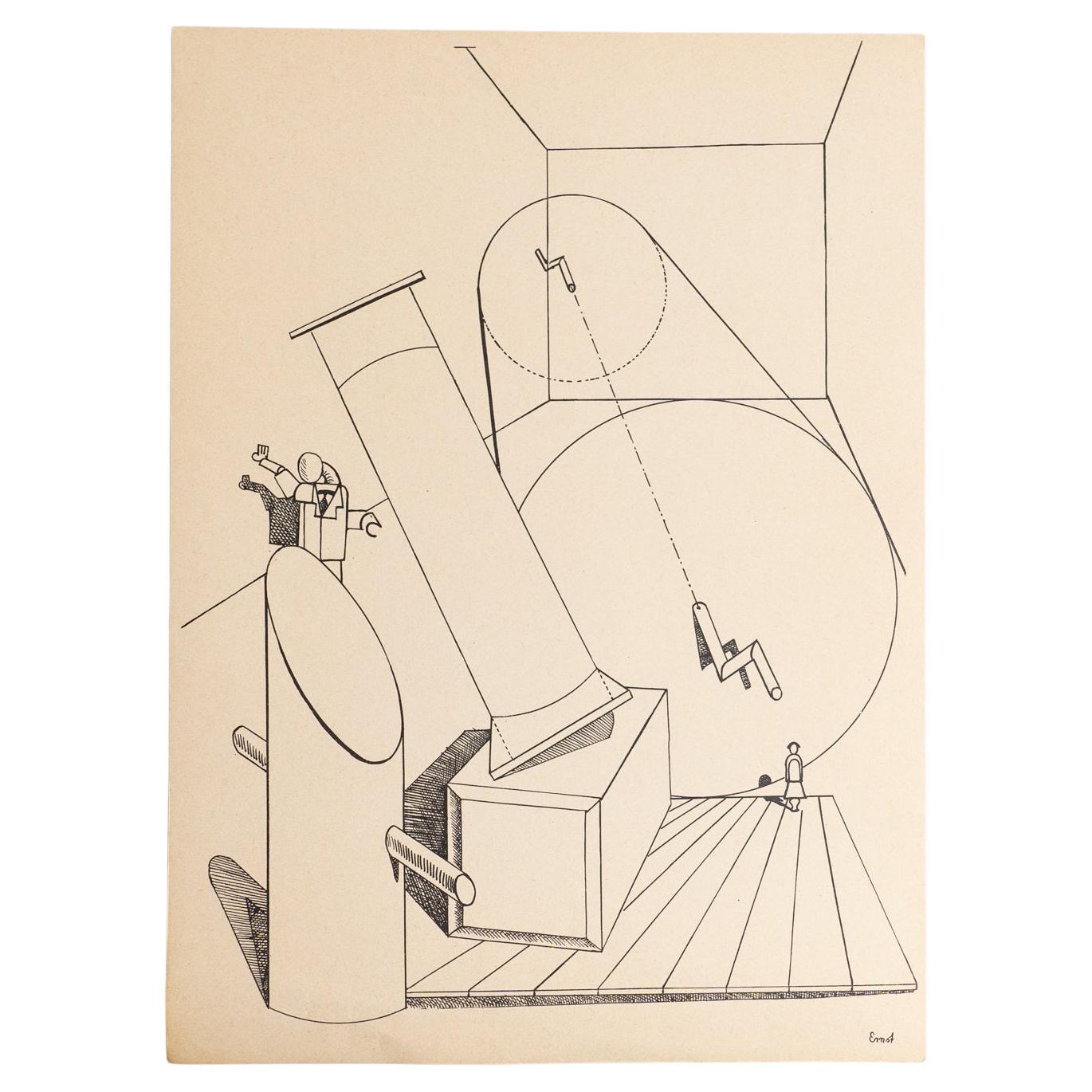 Max Ernst "Fiat Modes - Pereat Ars" Stampa d'arte DADA, 1970 in vendita
