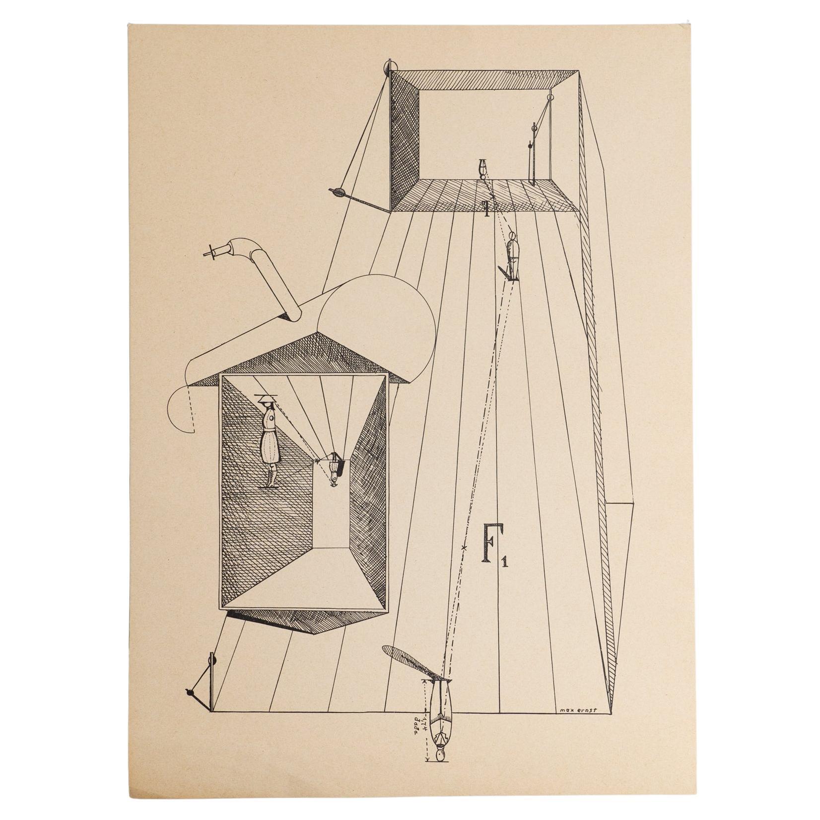 Max Ernst "Fiat Modes - Pereat Ars" Stampa d'arte DADA, 1970