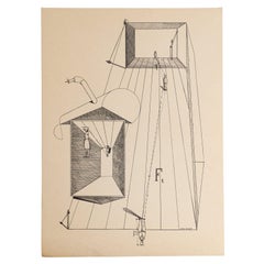 Max Ernst "Fiat Modes - Pereat Ars" Stampa d'arte DADA, 1970