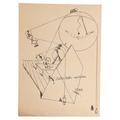 Max Ernst "Fiat Modes - Pereat Ars" Stampa d'arte DADA, 1970