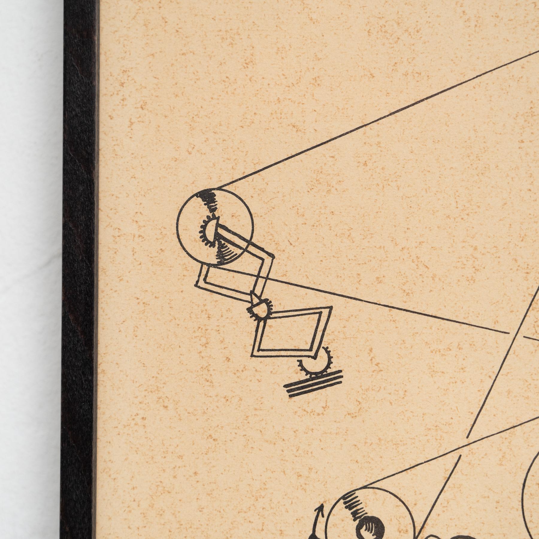 Max Ernst „Fiat Modes - Pereat Ars“ Gerahmter Dada-Kunstdruck mit Rahmen, 1970 im Angebot 3