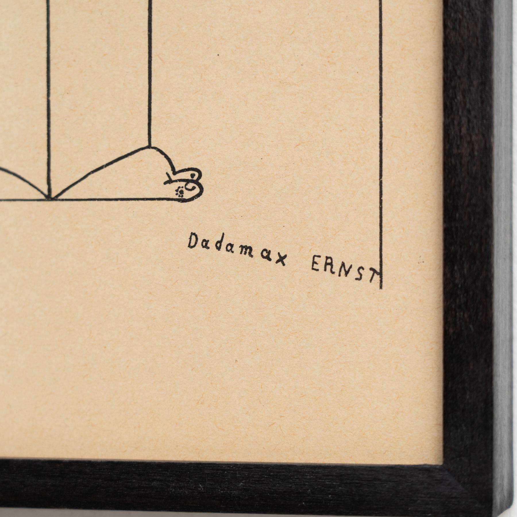Max Ernst „Fiat Modes - Pereat Ars“ Gerahmter Dada-Kunstdruck mit Rahmen, 1970 im Angebot 1