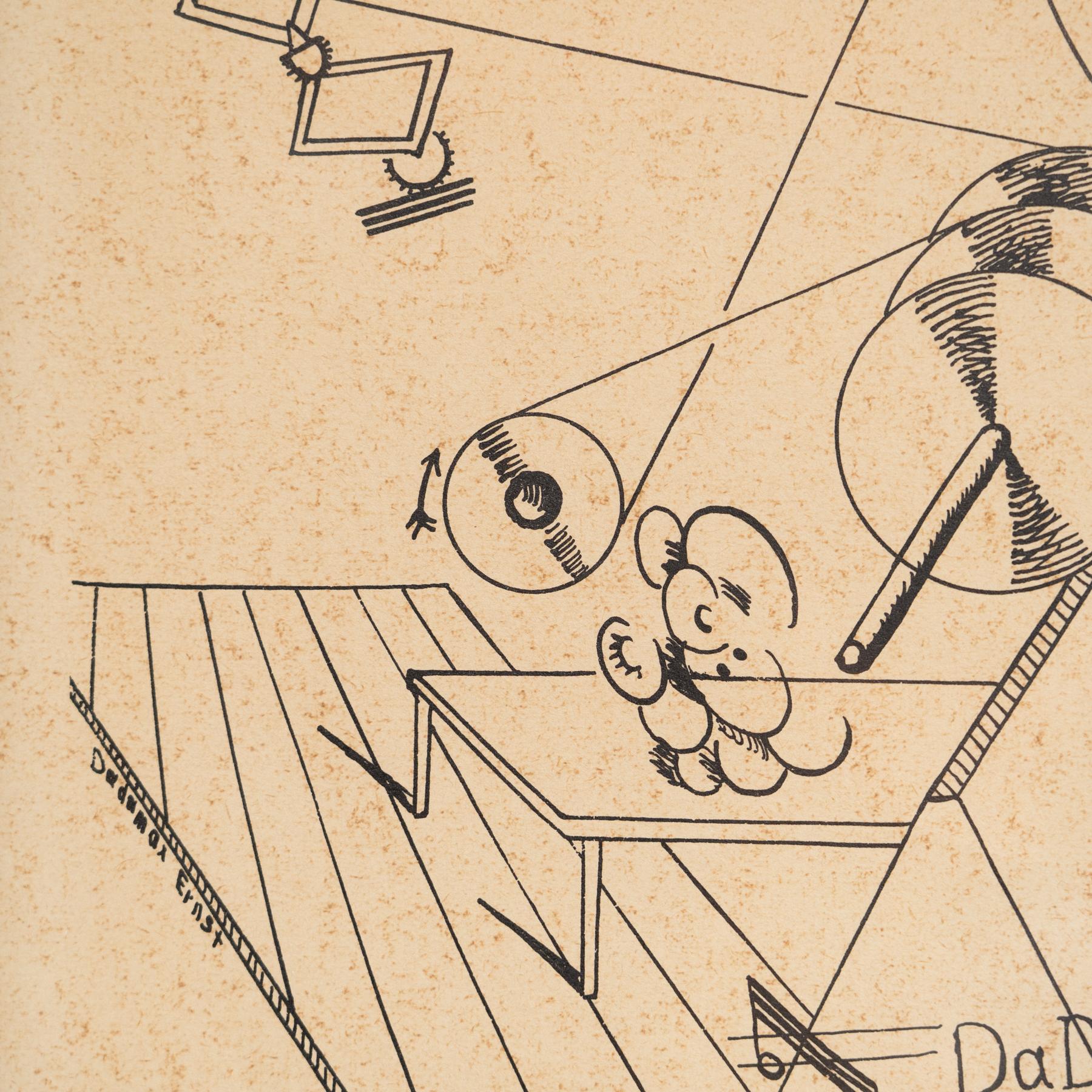 Max Ernst „Fiat Modes - Pereat Ars“ Gerahmter Dada-Kunstdruck mit Rahmen, 1970 im Angebot 2