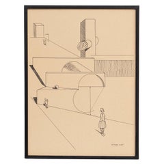 Max Ernst "Fiat Modes - Pereat Ars", œuvre d'art DADA encadrée, 1970
