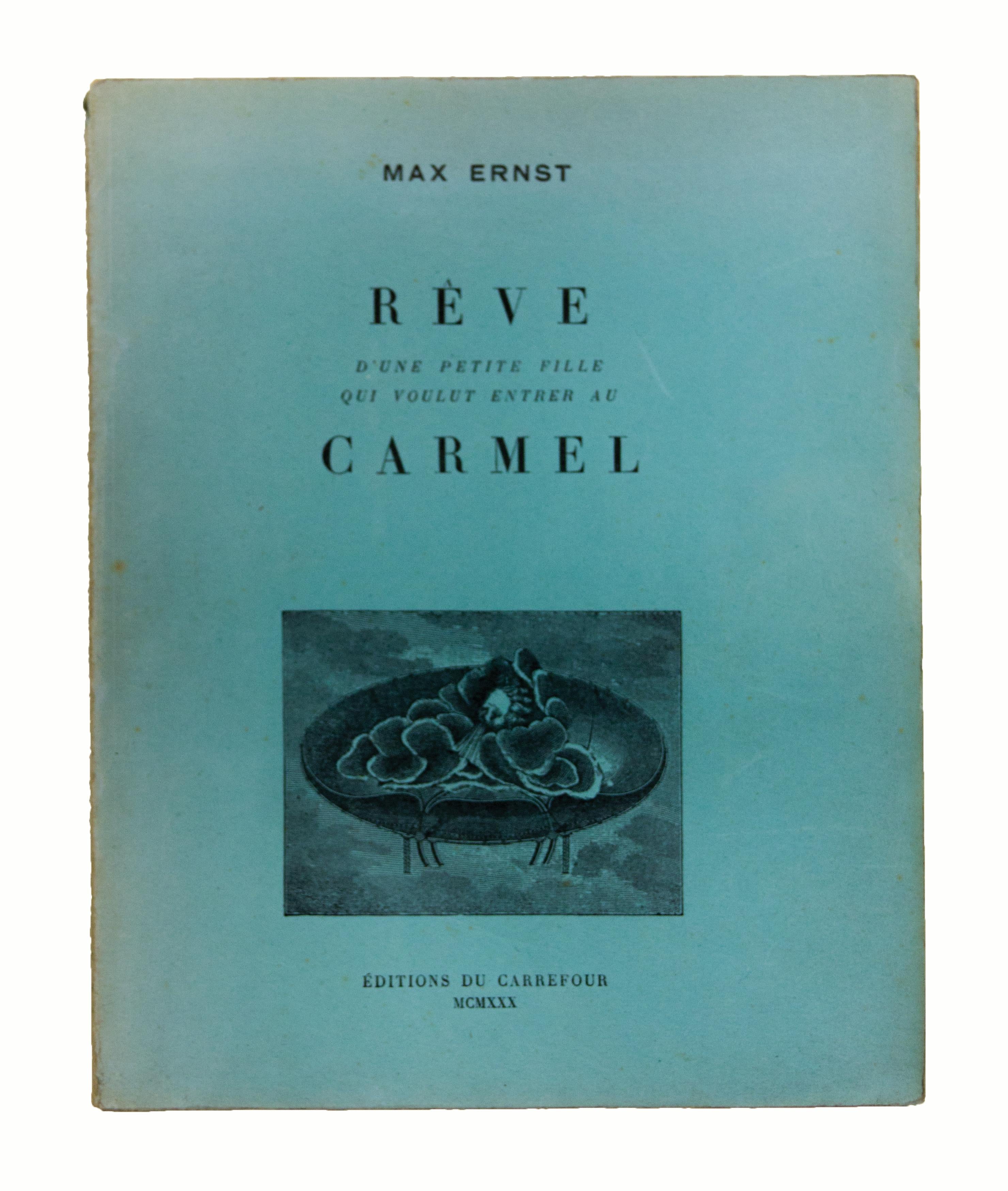 ERNST, Max.  Rêve d'une Petite Fille qui voulut entrer au Carmel. - Mixed Media Art by Max Ernst