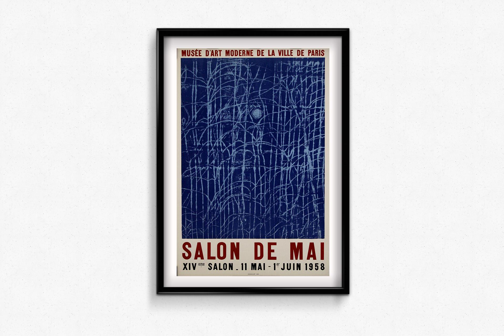 1958 original exhibition poster by Max Ernst for the Salon de Mai For Sale 1