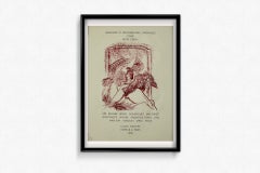 1965 original exhibition poster by Max Ernst for René Crevel