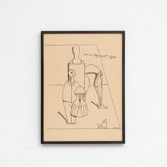 (after) Max Ernst, «Fiat Modes - Pereat Ars», lámina enmarcada, 1970