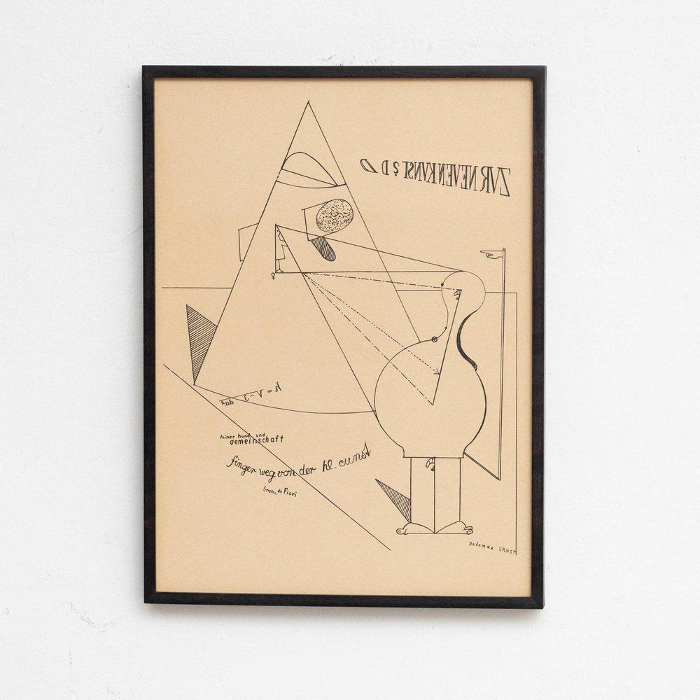 After Max Ernst, Fiat Modes - Pereat Ars, Framed Print, 1970