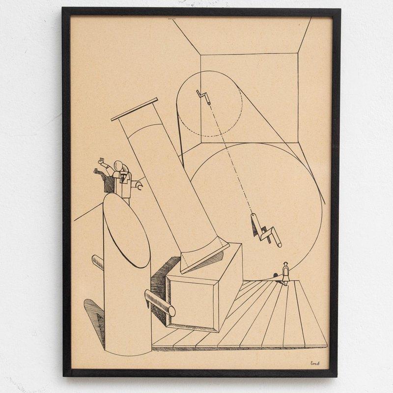After Max Ernst, Fiat Modes - Pereat Ars, Framed Print, 1970
