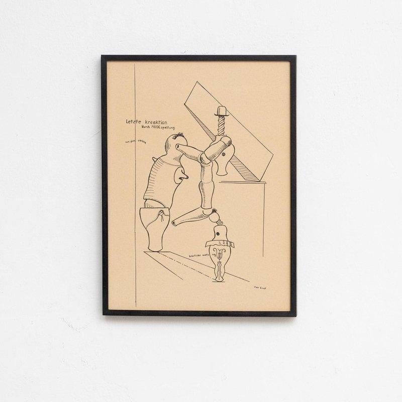 After Max Ernst, Fiat Modes - Pereat Ars, Framed Print, 1970